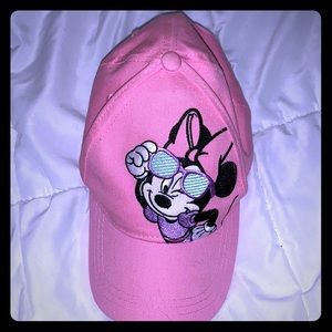 New Minnie Mouse Girls Pink Baseball Hat Cap